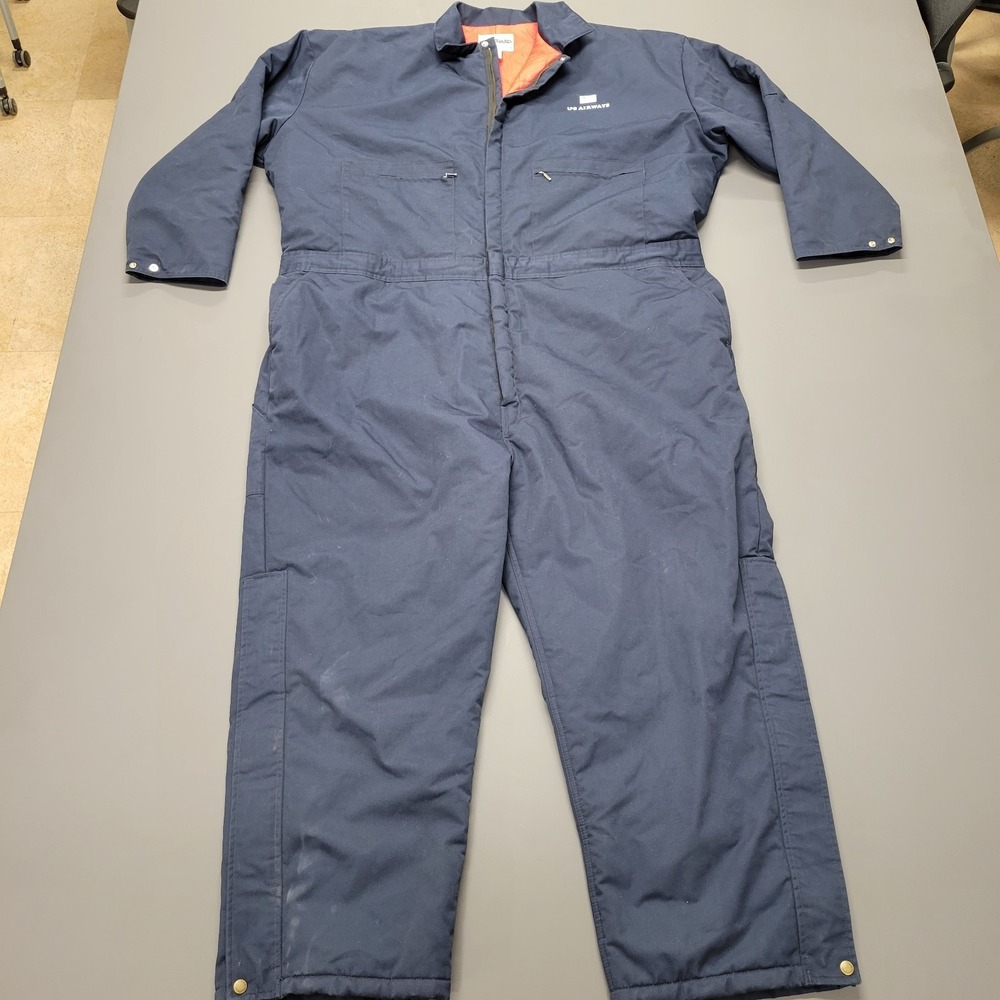STEELGUARD‎ US AIRWAYS blue insulated coveralls size 3XL